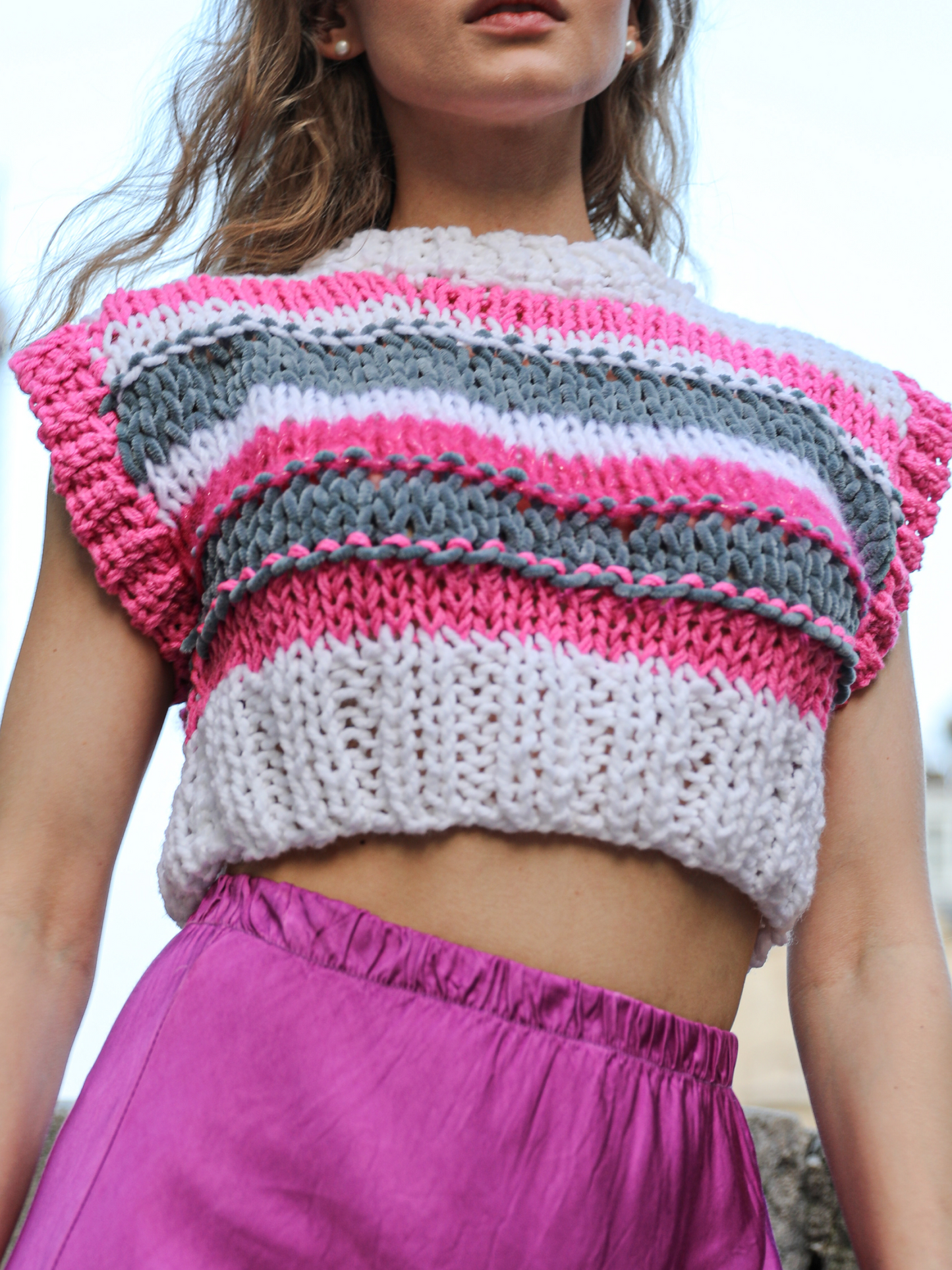 "Sophie" Pull tricoté pour fille